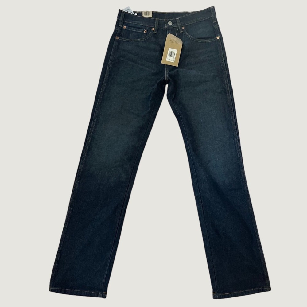 Levis Western Fit Jeans Dark Wash Stretch Straight Leg 31x34